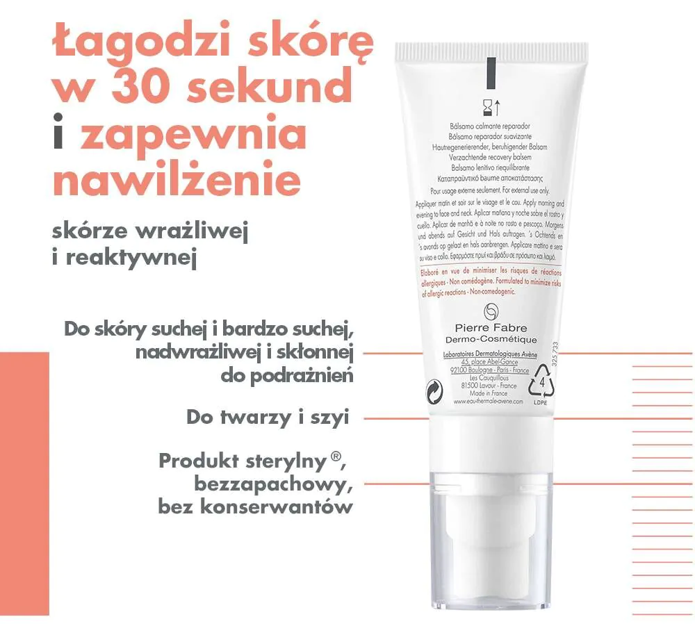 Avène Tolerance Control Balsam łagodząco-regenerujący