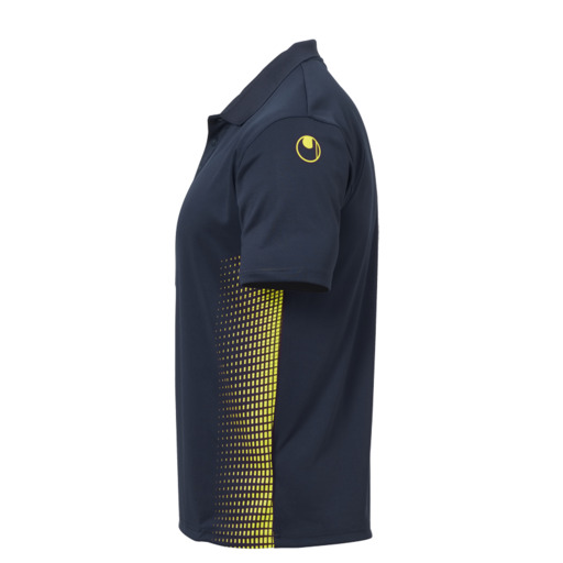  Polo Score bleu marine/jaune fluo Uhlsport