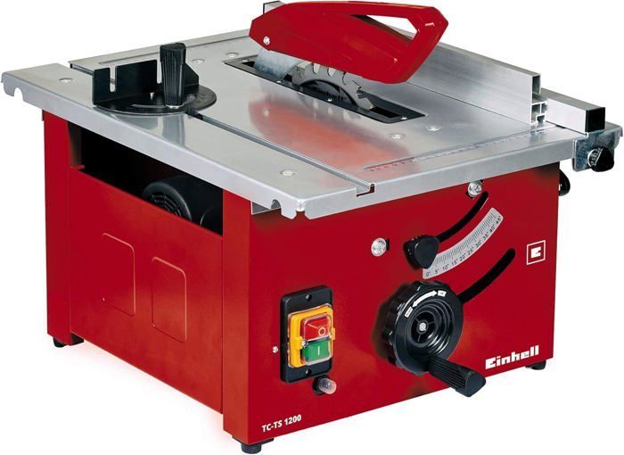 TC-TS 1200 Table Circular Saw (1200W, Adjustable Parallel Fence, Robust Metal Housing, Overload Protection)