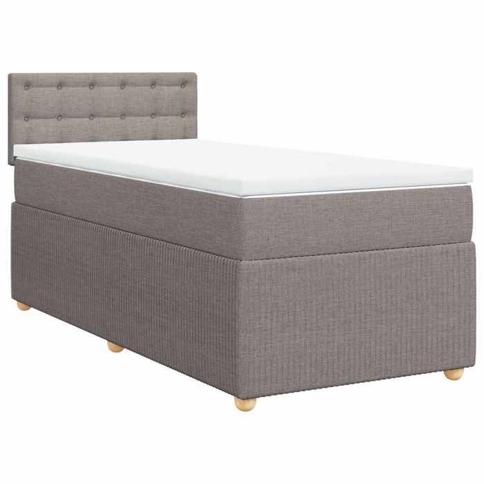 Struttura letto con materasso - Maison Exclusive - Tortora - 80x200 cm - Massimo relax