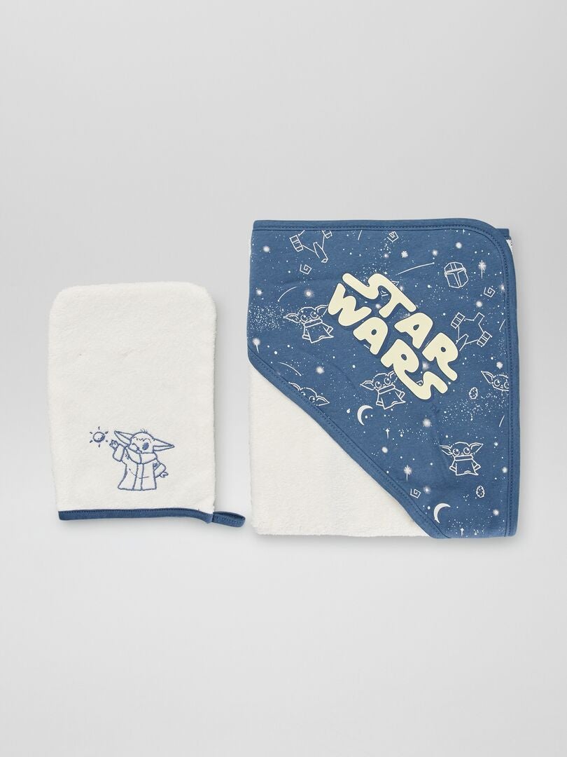 Bata de baño y toalla de Star Wars - AZUL