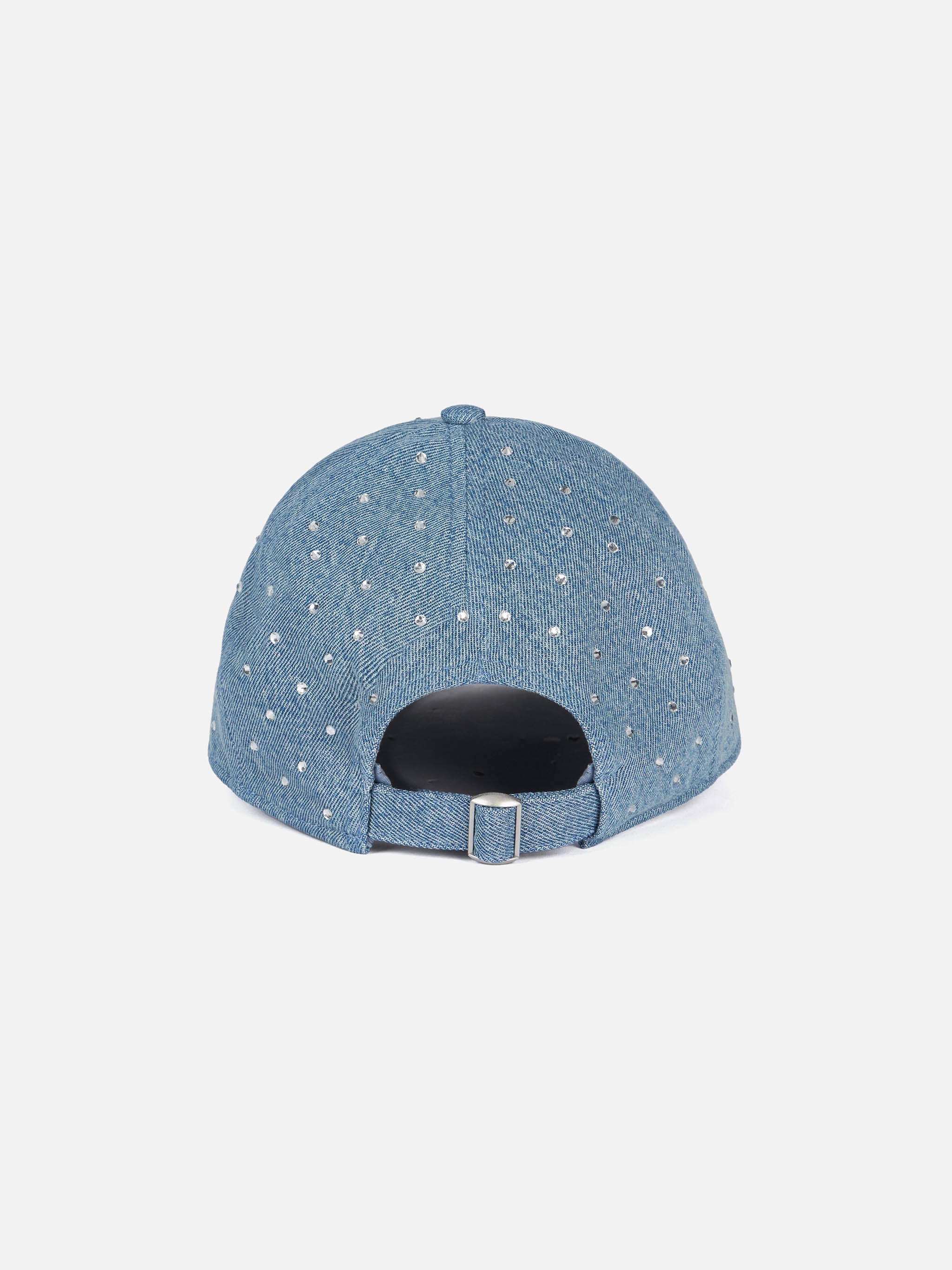 Casquette en denim Davis ornée de strass