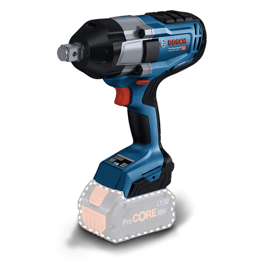 Chave de impacto sem escova BOSCH 18V BITURBO de 3/4 de polegada, modelo GDS 18V-1050 H 06019J8500