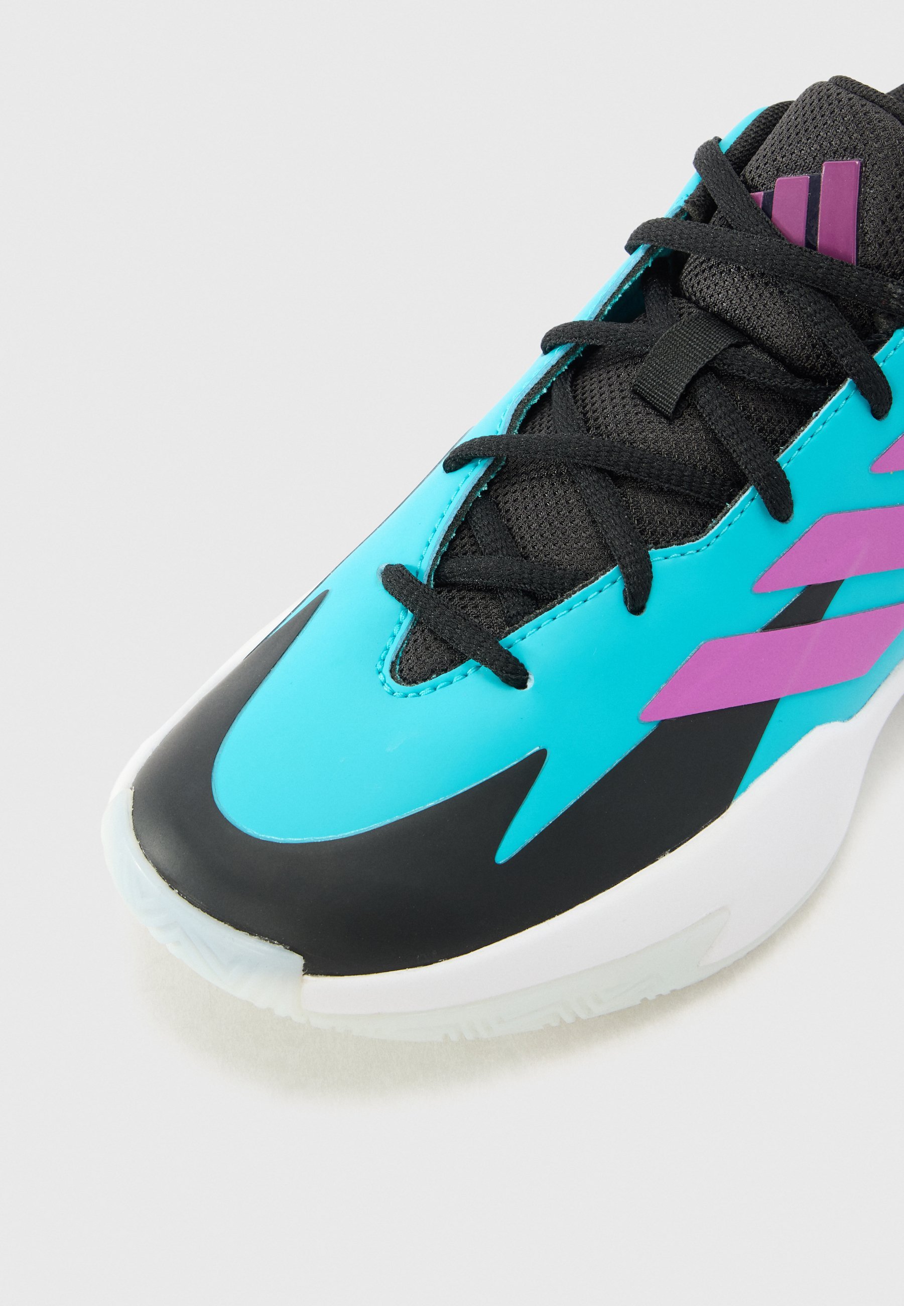 adidas Performance CROSS EM UP SELECT UNISEX - Basketbalschoenen - helder cyaan/kernzwart/paars