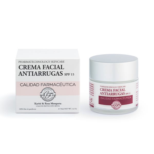 Anti-rynk ansiktskräm Farmaceutisk kvalitet SPF15 50ml | 50ml