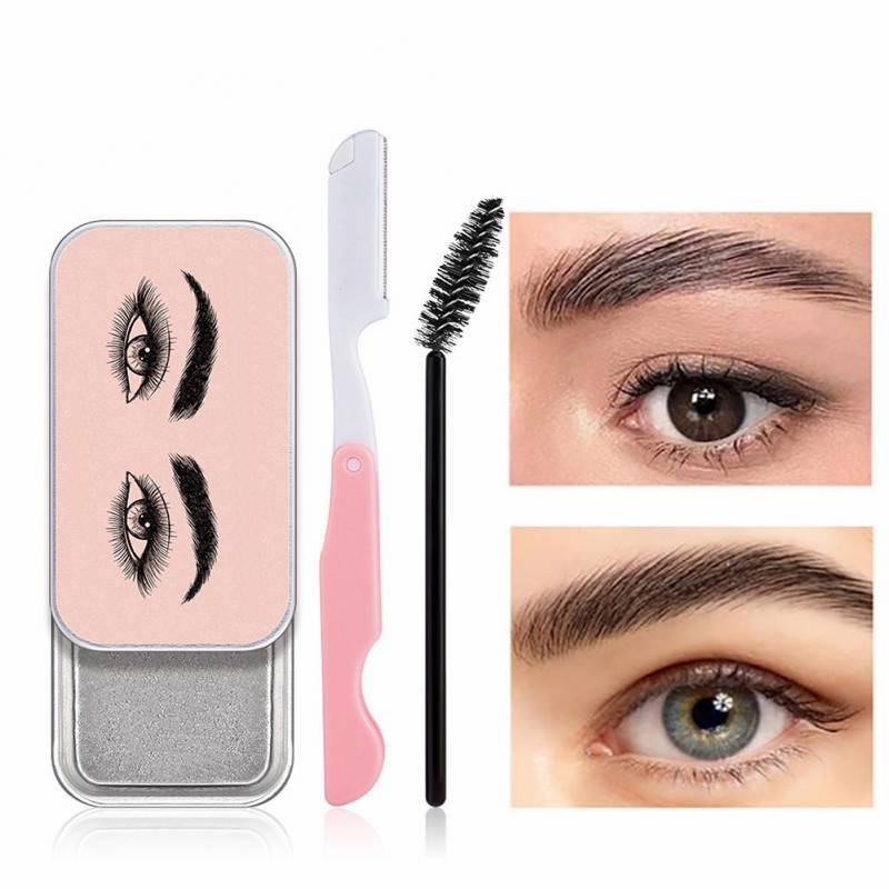 Wenkbrauwstylinggel, wenkbrauwwax, wenkbrauwschulpmiddel, waterdicht, langdurig, 3D, vederlicht, natuurlijke wenkbrauwstyling, make-up, cosmetica, gemakkelijk aan te brengen TSLM1