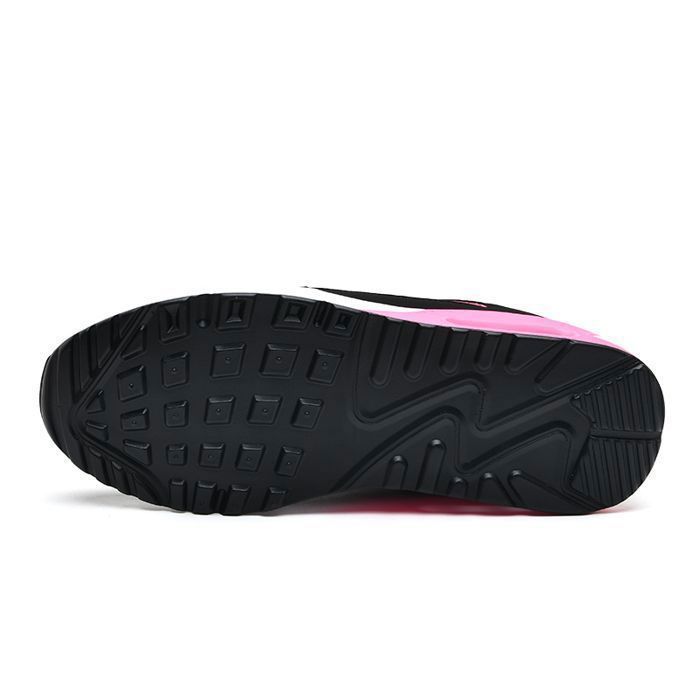 Løpesko for kvinner - HENRVIEG - Pustende og lette - Sklisikre Air-sneakers - Svartrosa
