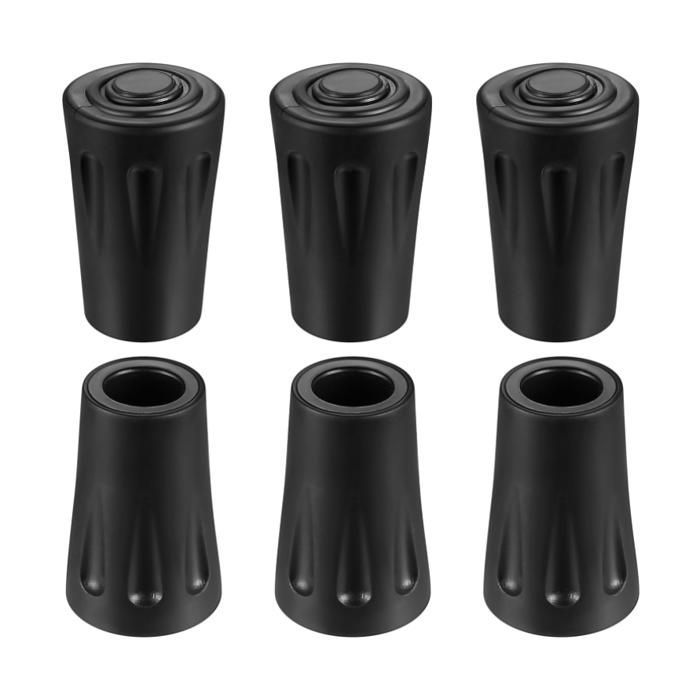 Pcs Walking Stick Tips, 11mm Rubber Protective Pads, Anti-Slip Hiking Stick Tips, Foot Caps