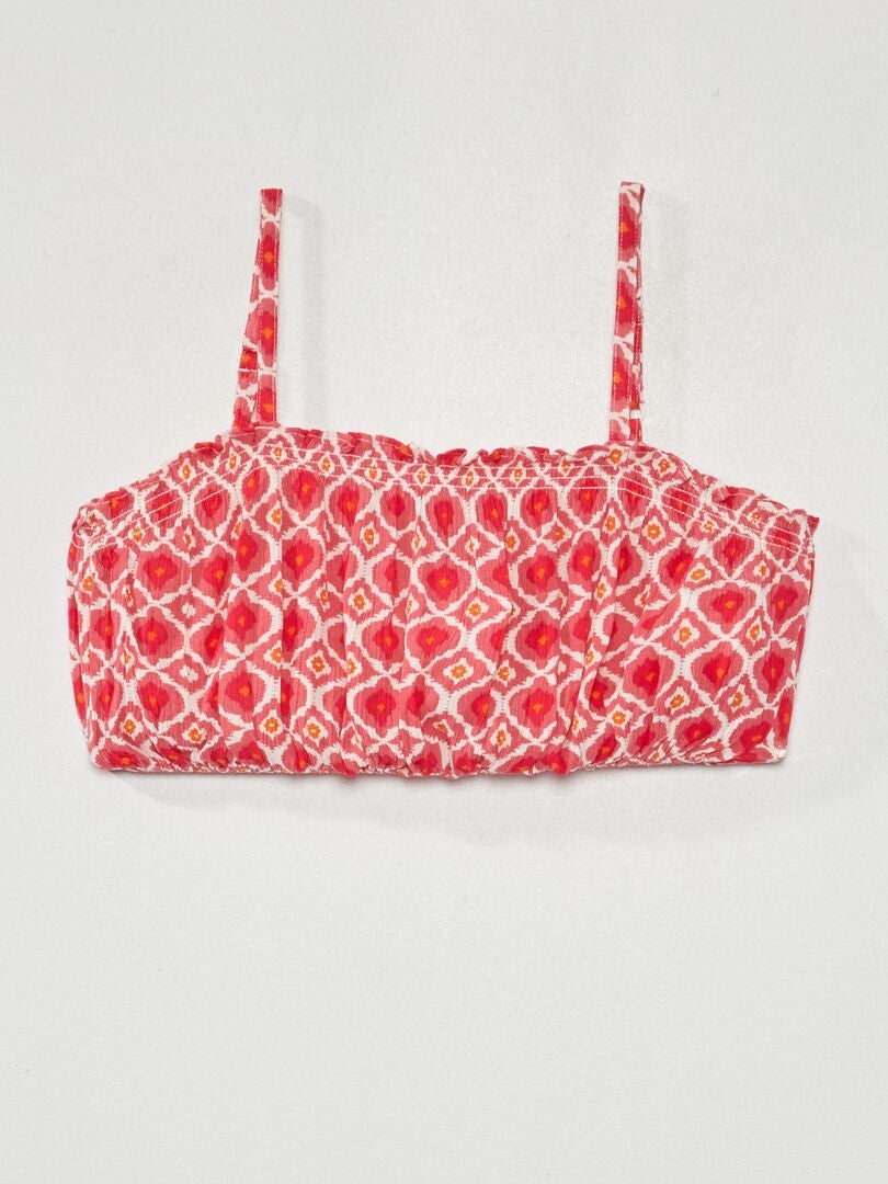 Top cropped de alcinha - PINK
