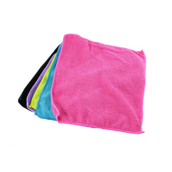Zestaw 5 ścierek z mikrofibry 30x28 cm kolorowe chłonne