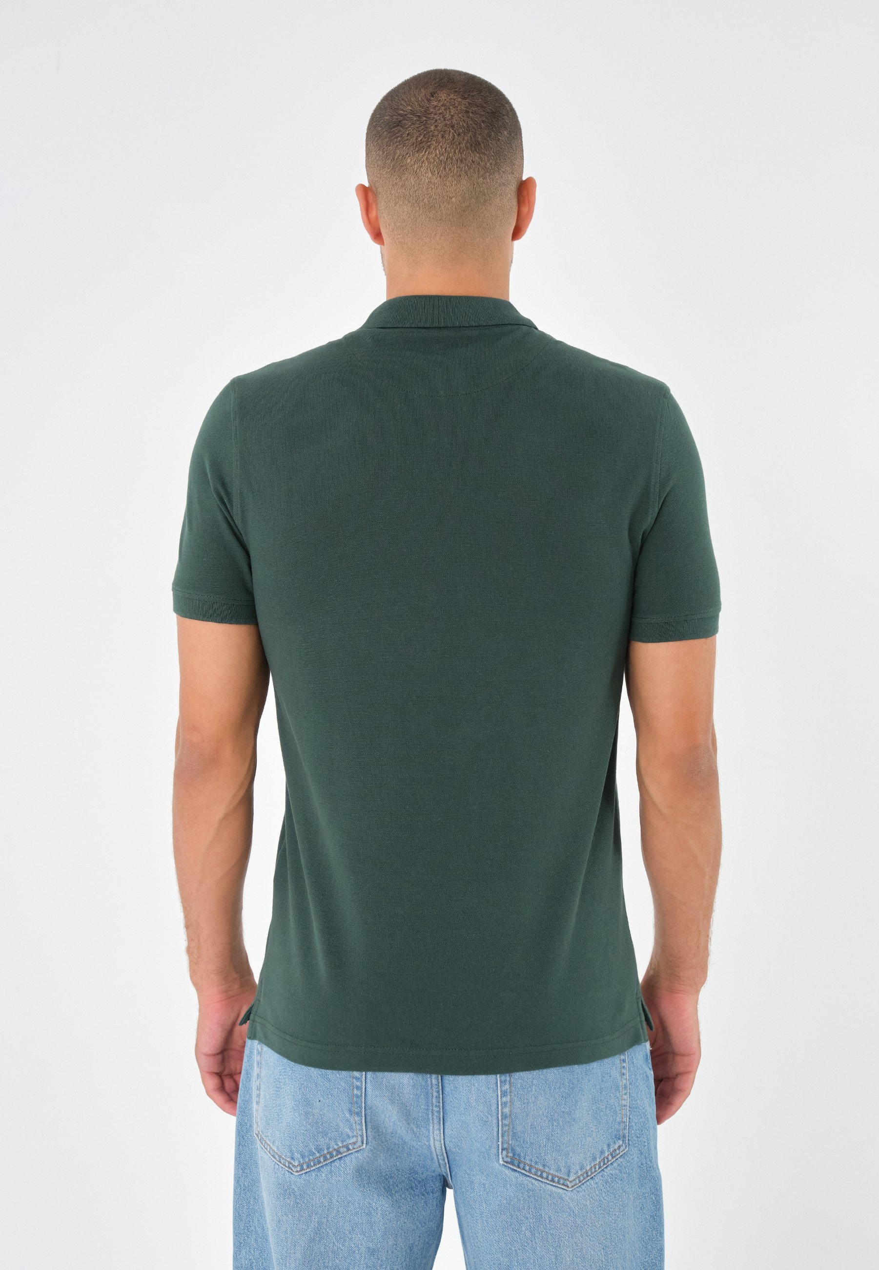 Pier One poloshirt - metallic groen