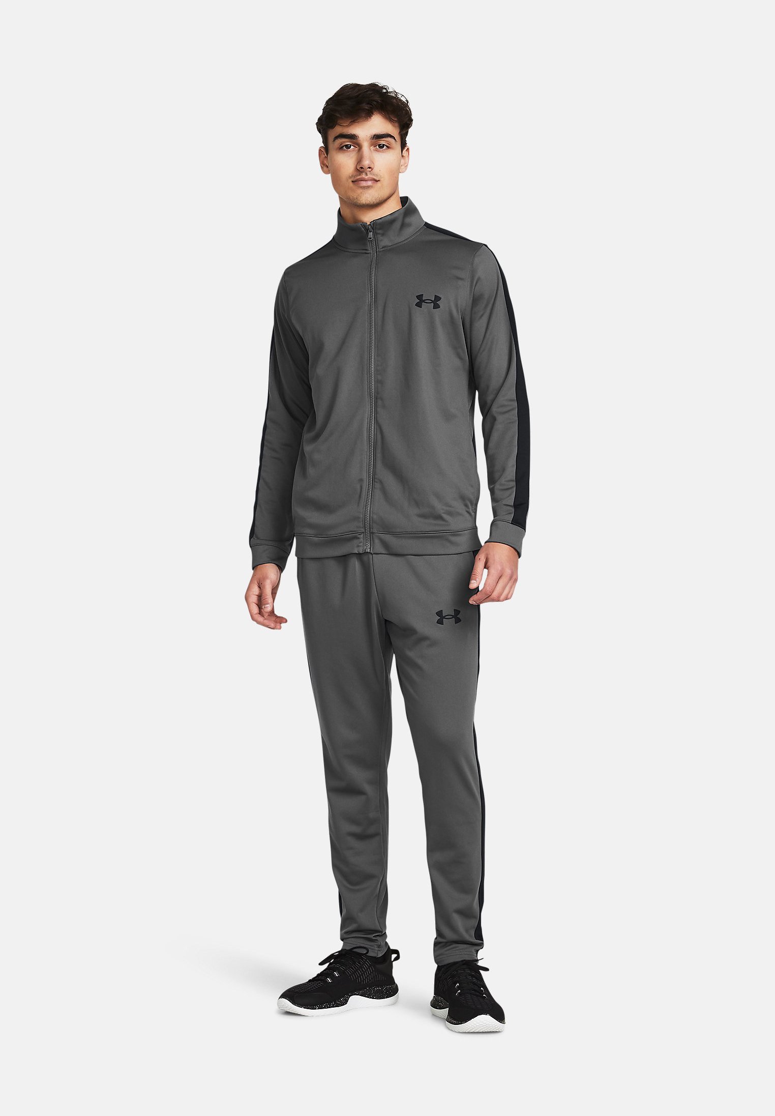 Under Armour RIVAL KNIT - Dres - castlerock black