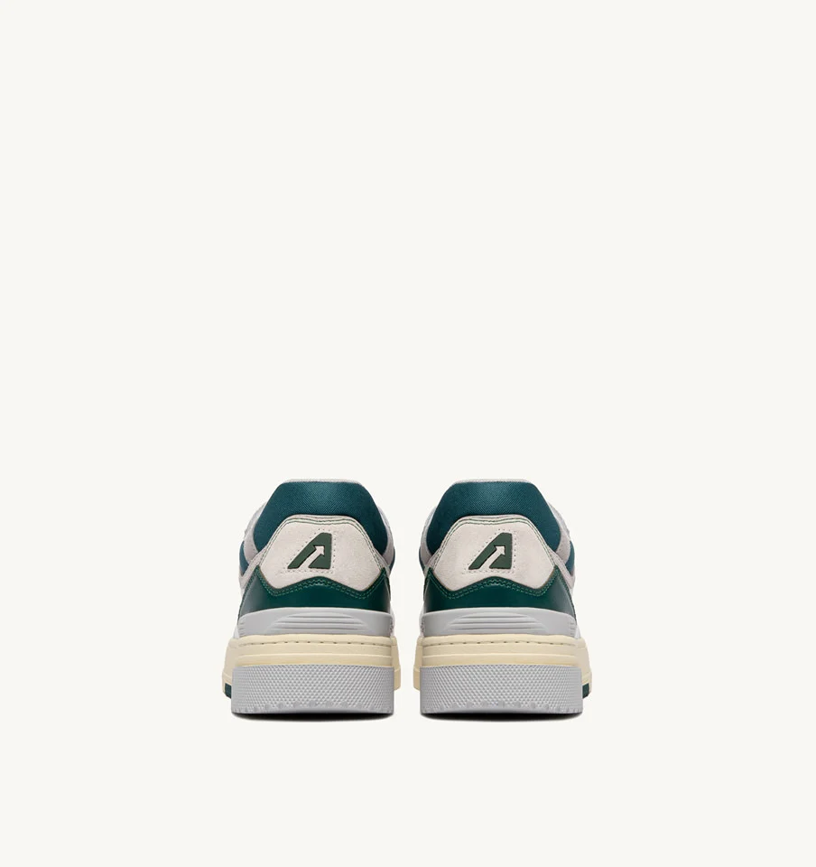 Adidași CLC din piele albă și verde
