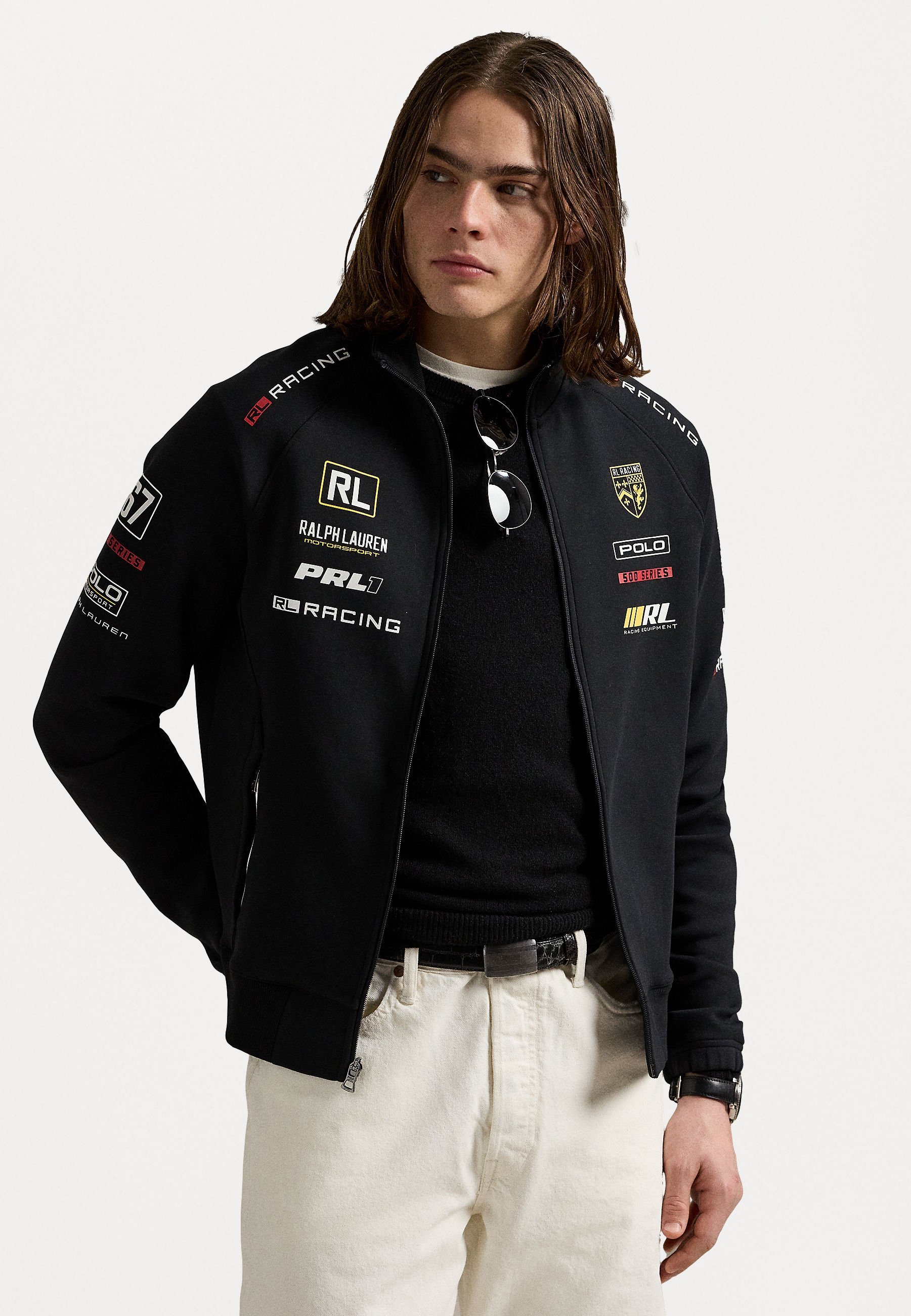 Veste de survêtement Polo Ralph Lauren Stretch Double Knit - Veste d'entraînement - Noire