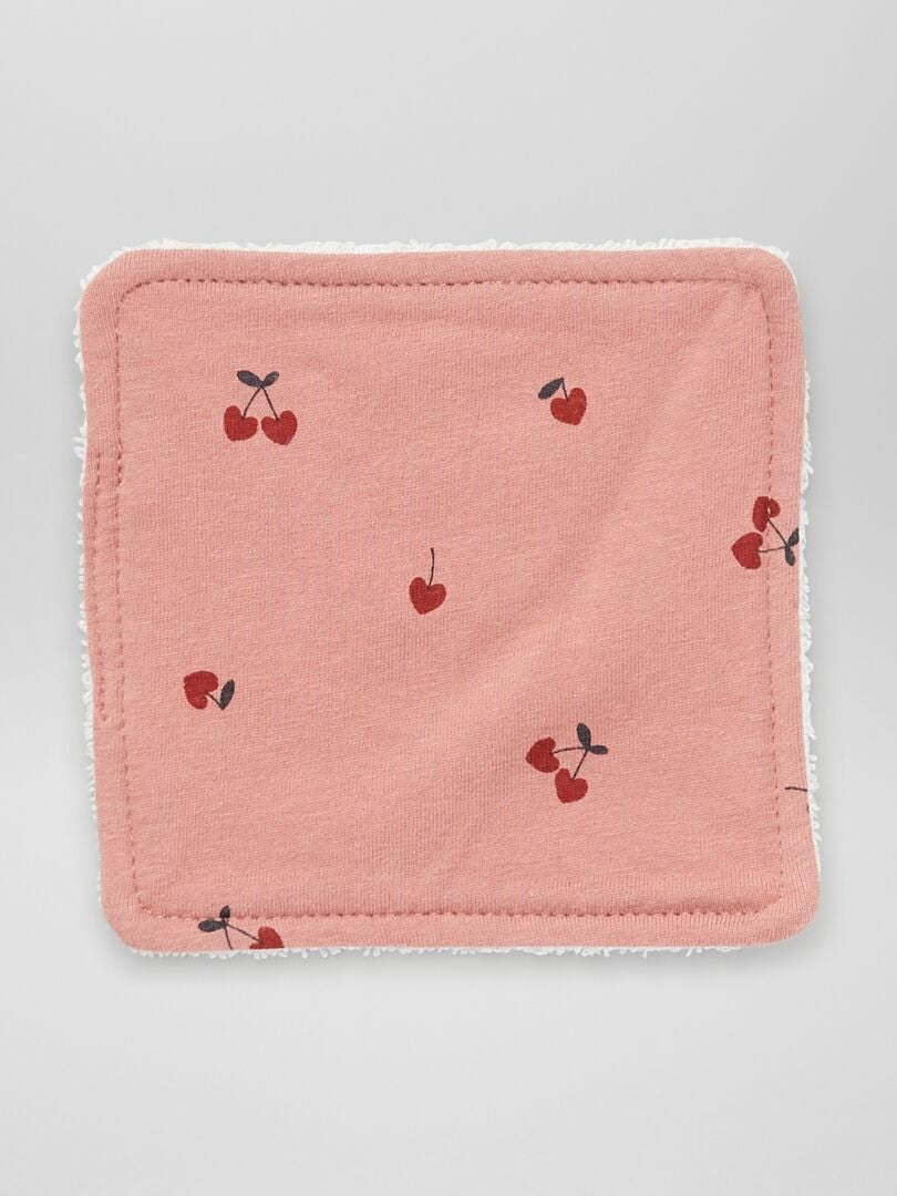 Set van 6 wasbare doekjes - ROZE