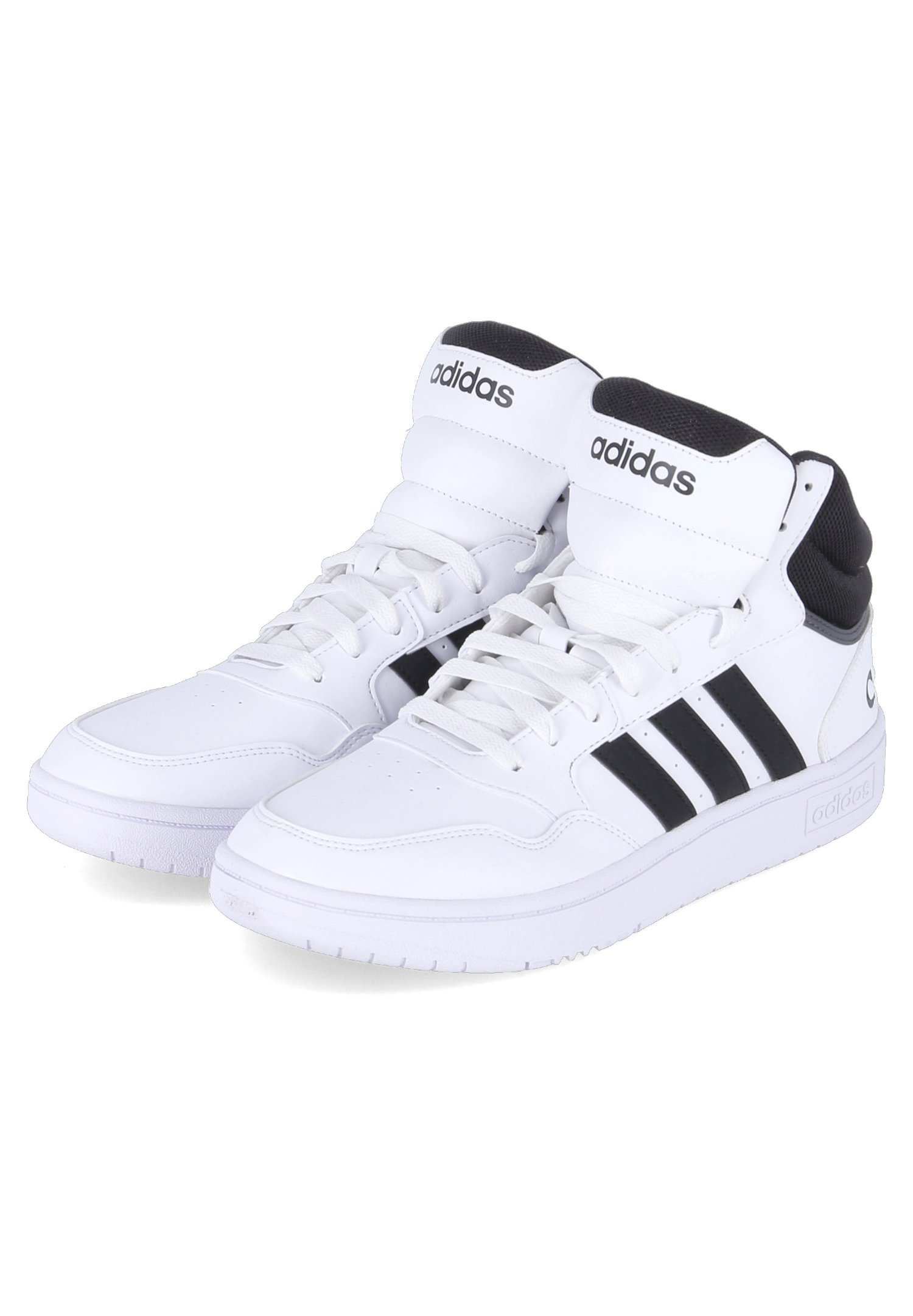 adidas Sportswear HOOPS 3.0 MID CLASSIC VINTAGE - Hoge sneakers - wit