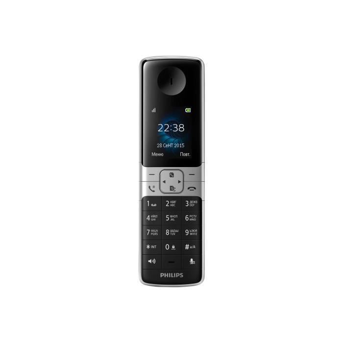 Philips D6351B draadloze telefoon met antwoordapparaat en nummerweergave - Gesprek in wachtstand DECTGAP zwart