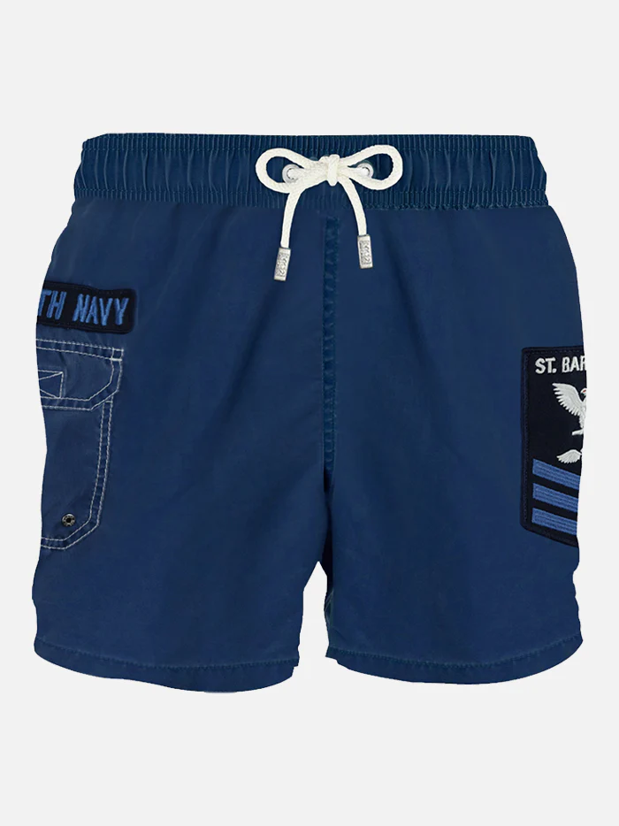 Marineblauwe cargo shorts voor heren