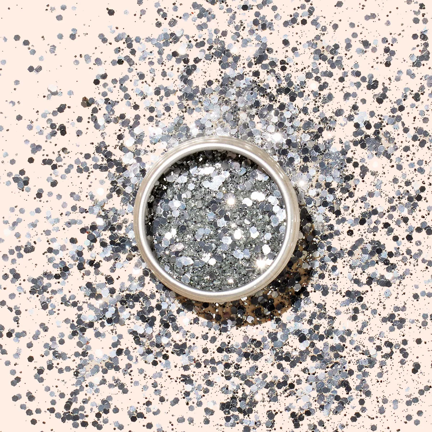 NAIL ART Duo Paillettes Silver & Mirror