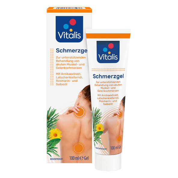 Smertelindrende gel, sæt med 4