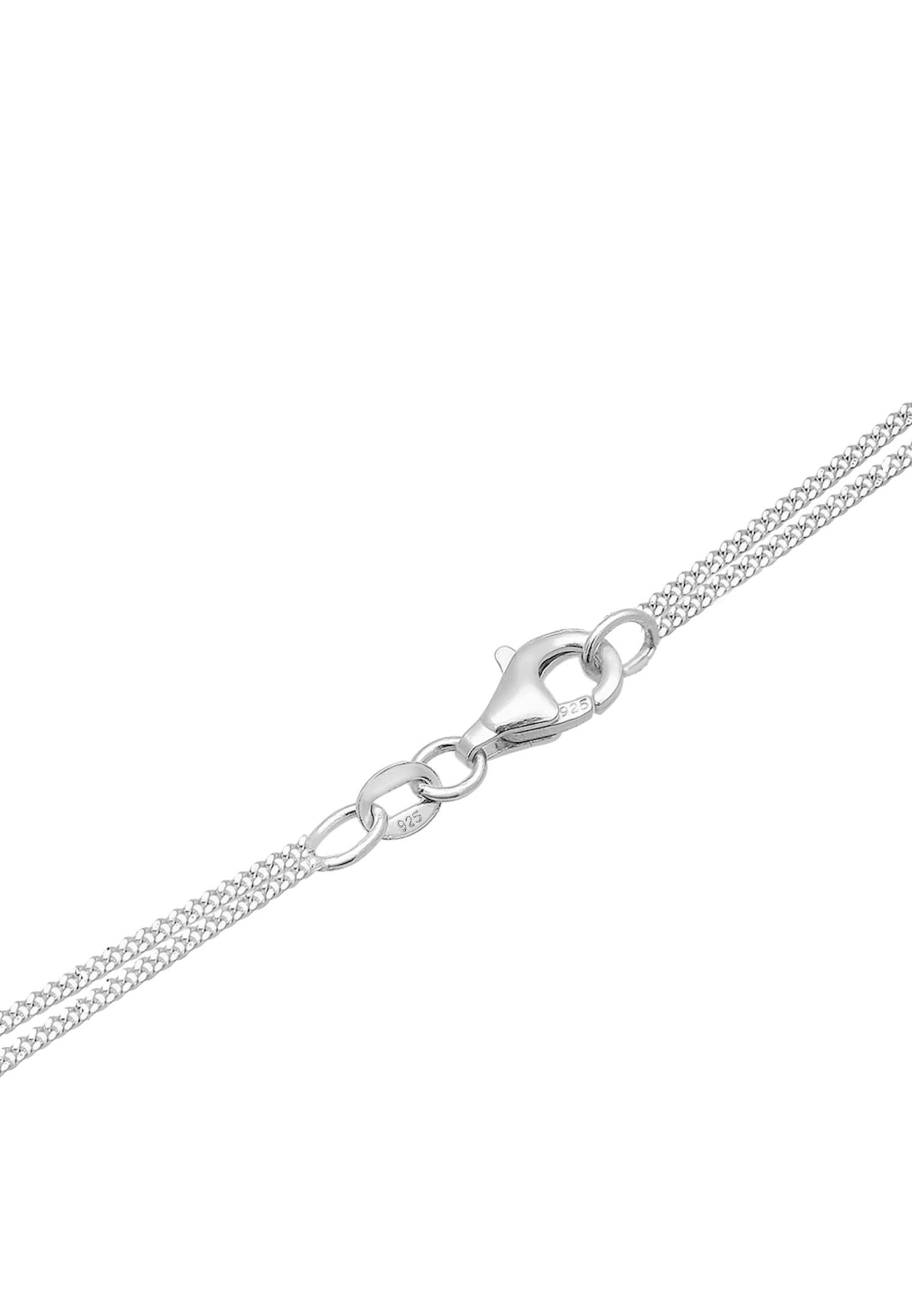Elli Femmes couches collier avec pendentif cœur et cristal en argent 925