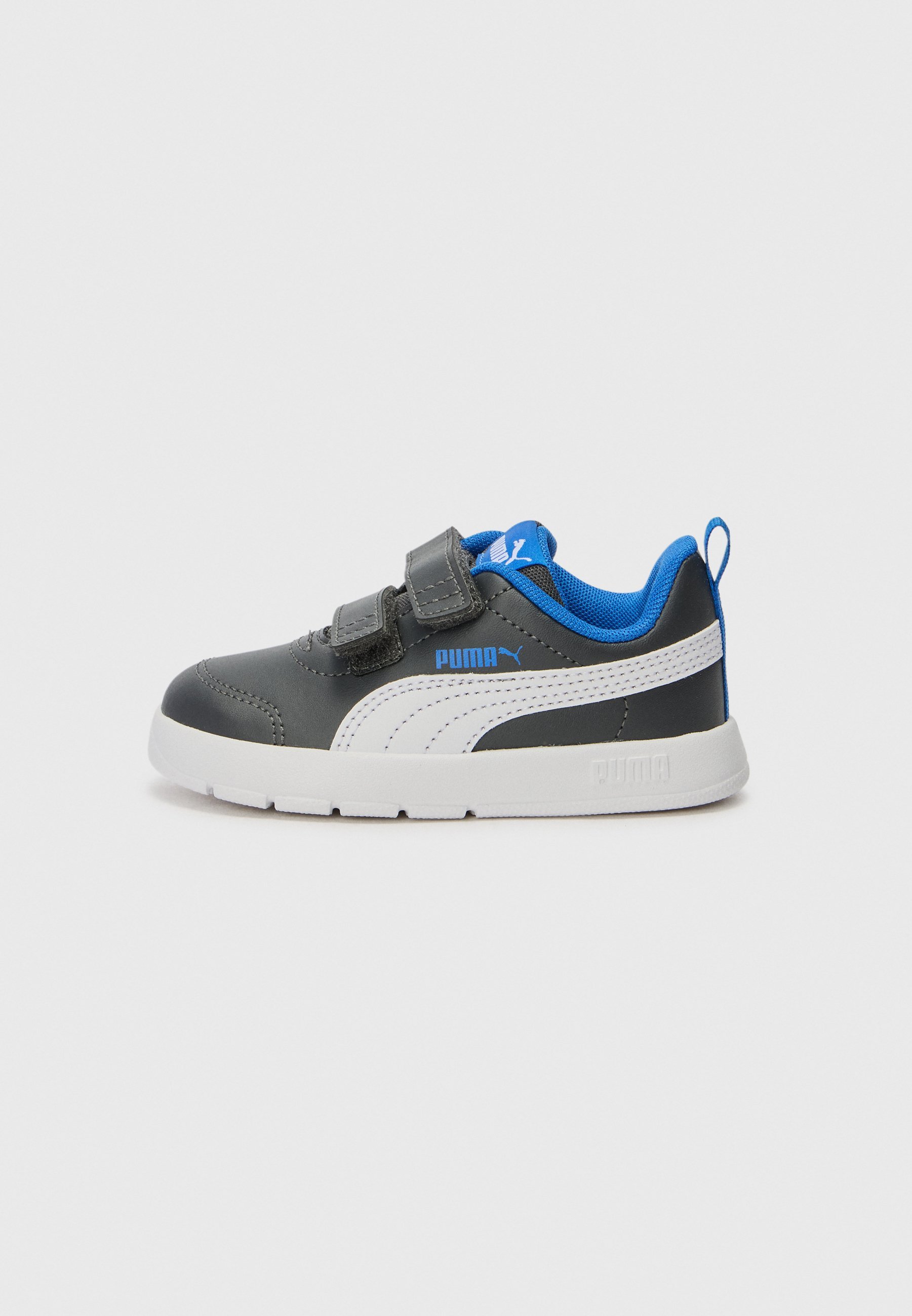 Puma COURTFLEX - Baskets de marche - gris foncé/blanc/bleu montagne