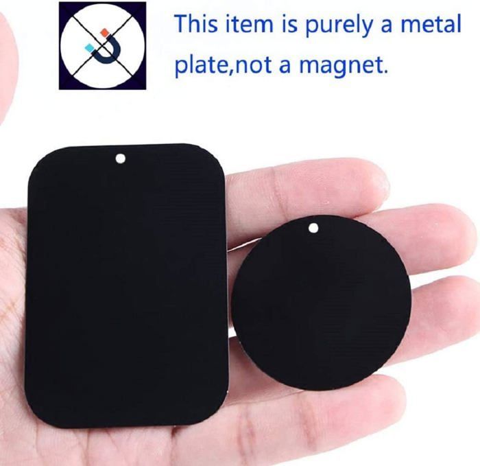 4 piastre metalliche con adesivo 3M per supporto magnetico per telefono da auto/supporto magnetico universale in metallo per auto