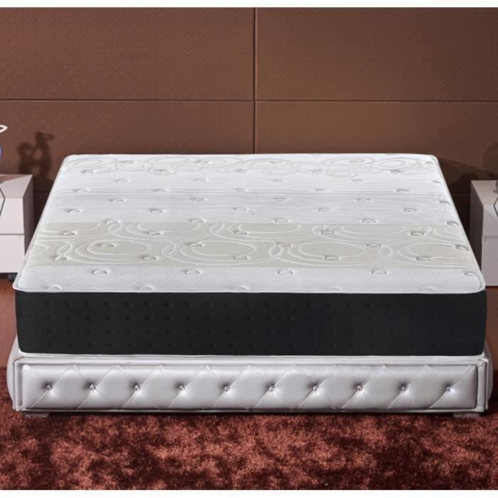 Materasso in memory foam 180x200 - Spessore 20 cm - 8 zone di comfort - Memory foam adattivo - IZTOSS