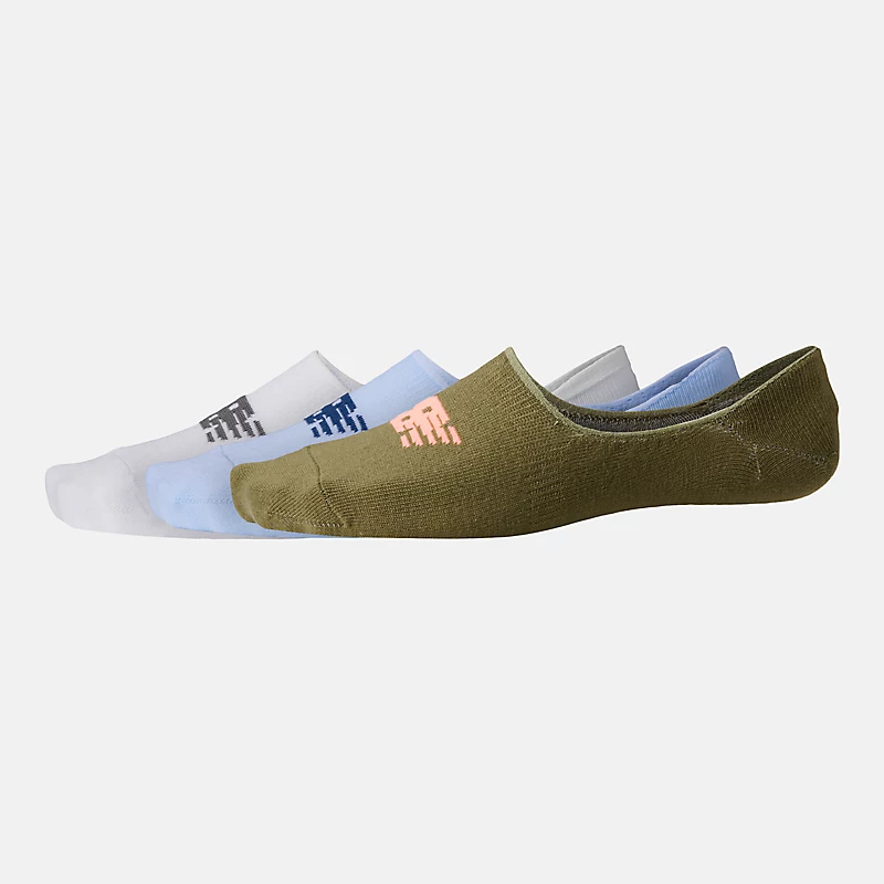 Uniszex, ultra alacsony, láthatatlan zokni, 3 db-os csomag, különböző színekben