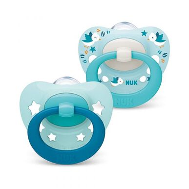 Sucettes en silicone Nuk Signature 0-6 mois, 2 unités