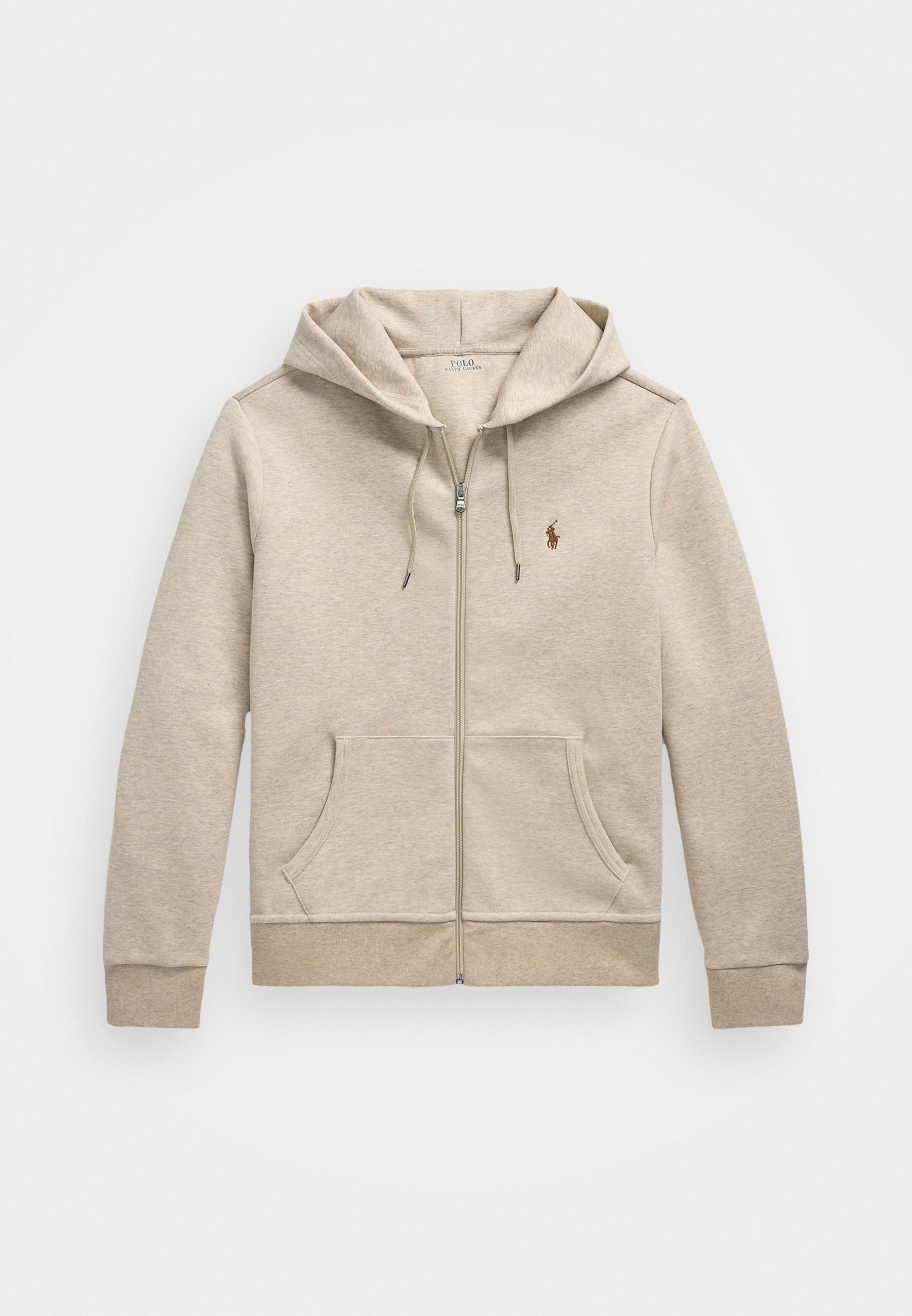 Felpa con cappuccio e zip intera Polo Ralph Lauren - Felpa con zip - beige toscano mélange
