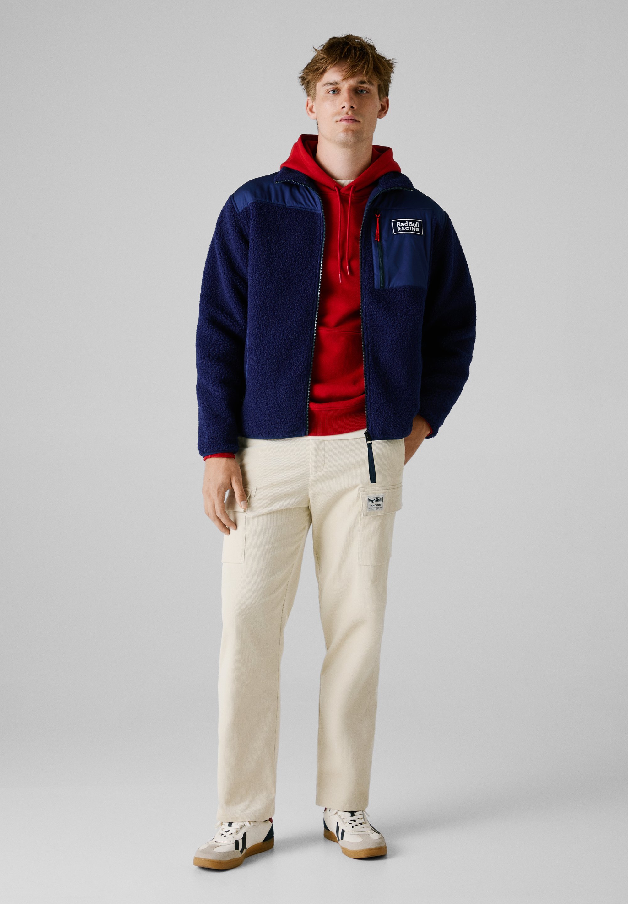 Giacca in pile Red Bull Racing x Pepe Jeans HYBRID - blu eton