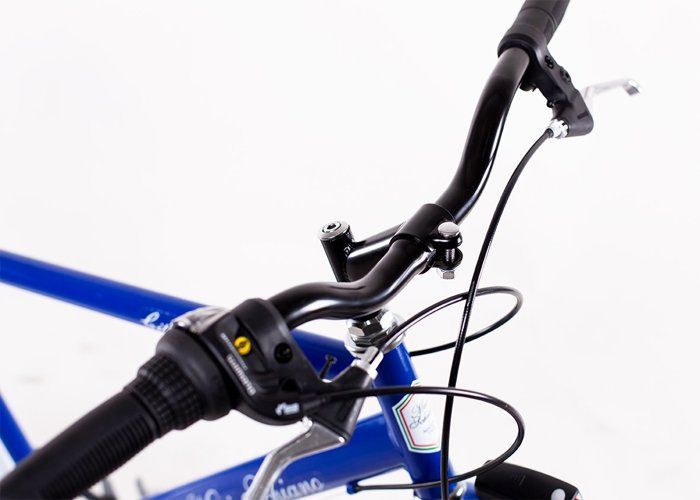 MARIO SCHIANO vélo de ville 28 hommes , vélo de marche 7 vitesses Shimano , Bleu