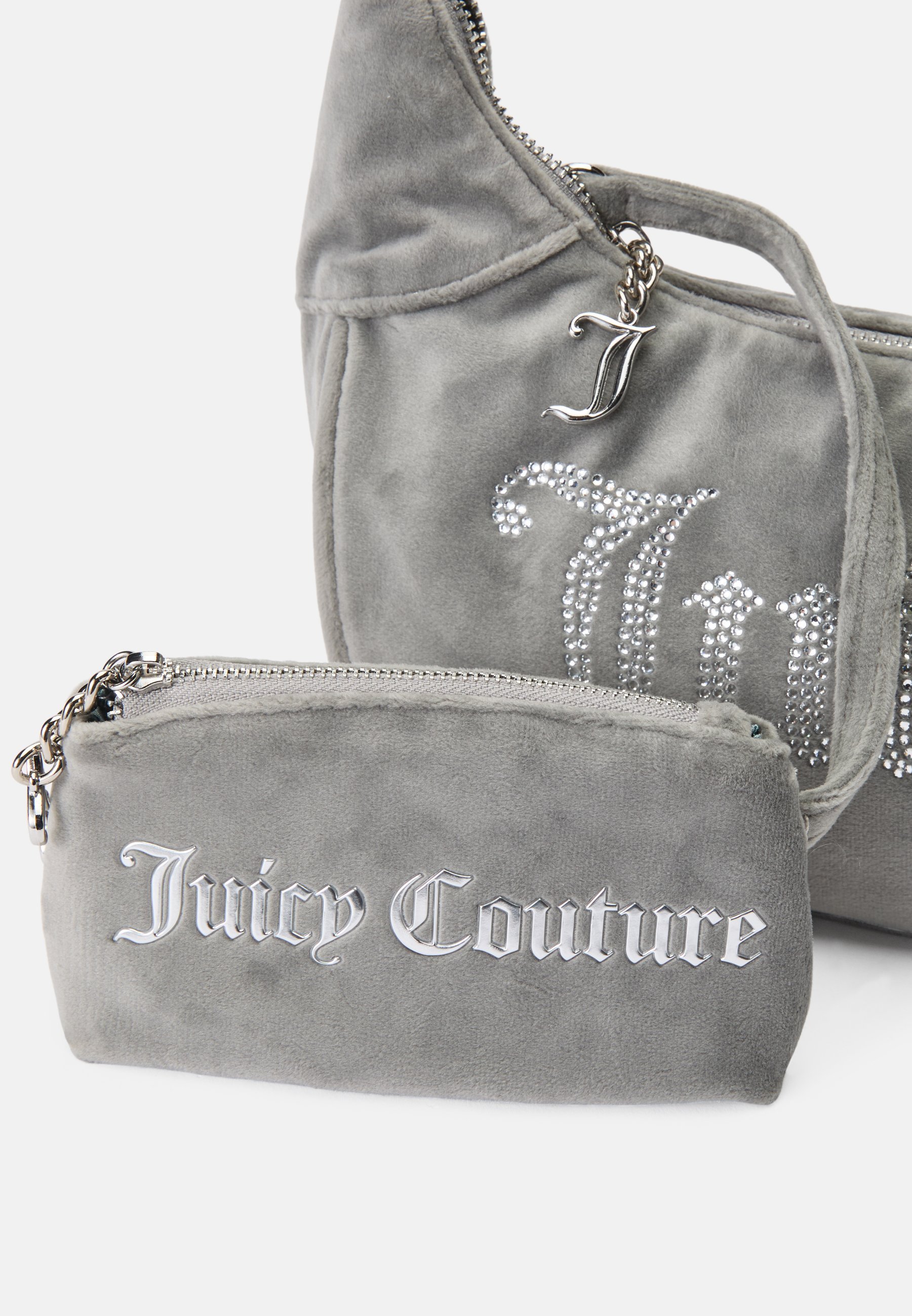 Juicy Couture KIMBERLY SMALL HOBO - Handtas - puritangrijs