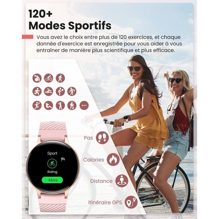 Vívoactive 6 – Montre Connectée GPS Santé, Écran Ultra-Lumineux, Pink Dawn, Boîtier Rose Pêche