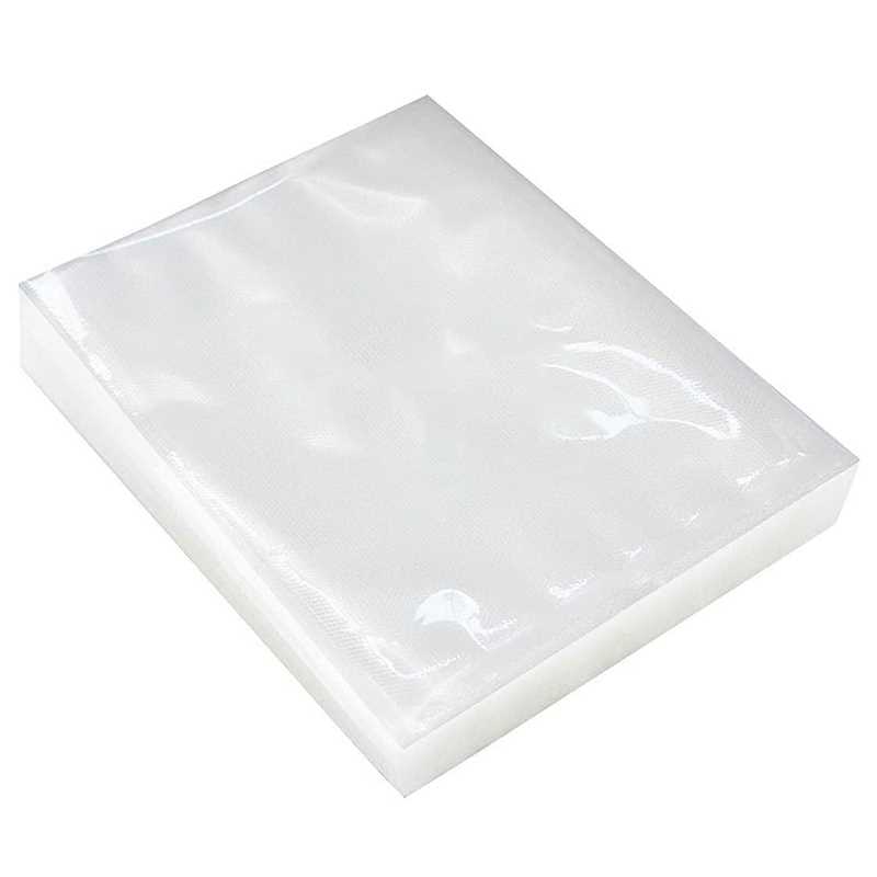 Bolsas para envasar al vacío para cocción al vacío (Sous Vide) de una sola cara, para almacenar granos, carne y frutas. Paquete de 100 bolsas de 10 x 14 pulgadas.