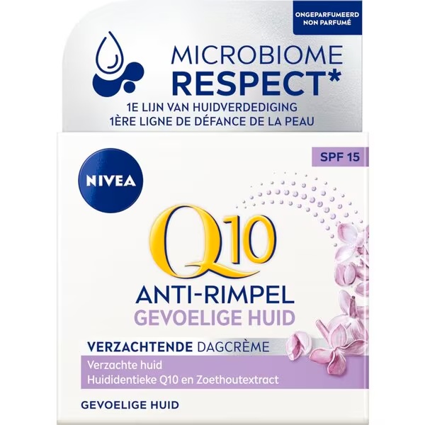 NIVEA Q10 Power Sensitive denný krém proti vráskam<br>50ml - Citlivá pleť