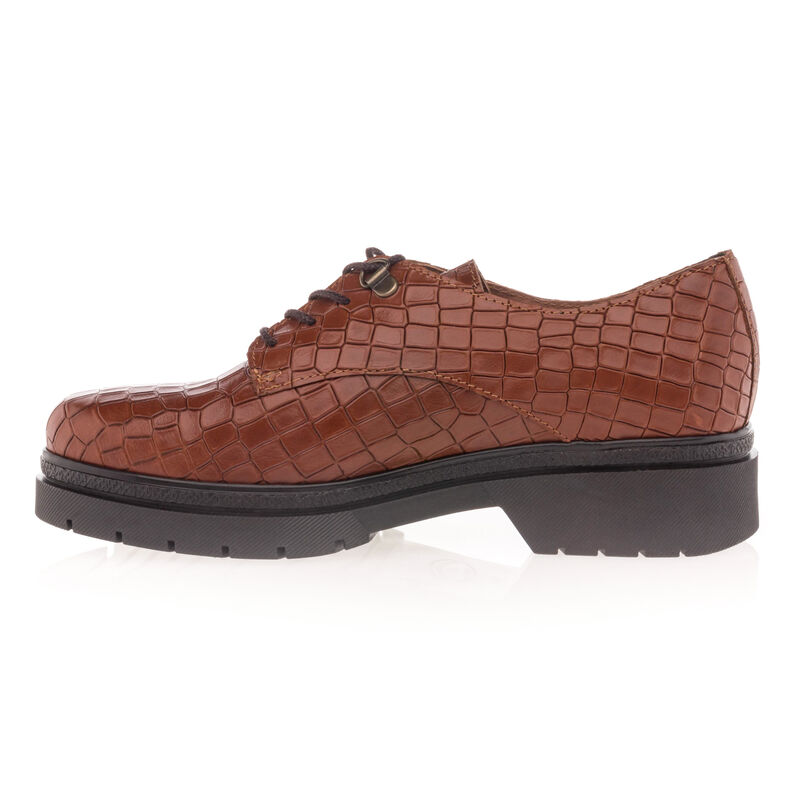 Bruine veterschoenen voor dames / Derbyschoenen