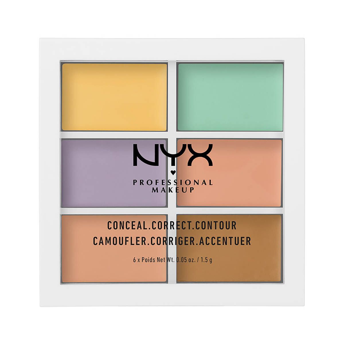 Nyx 3CP 04 1,5 g Conceal Correct Contour Face Concealer Palette