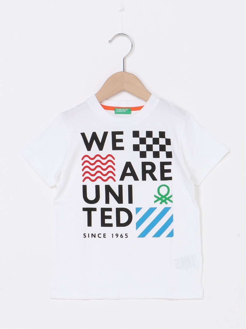 (K) T-shirt enfant imprimé drapeau, coupé et cousu