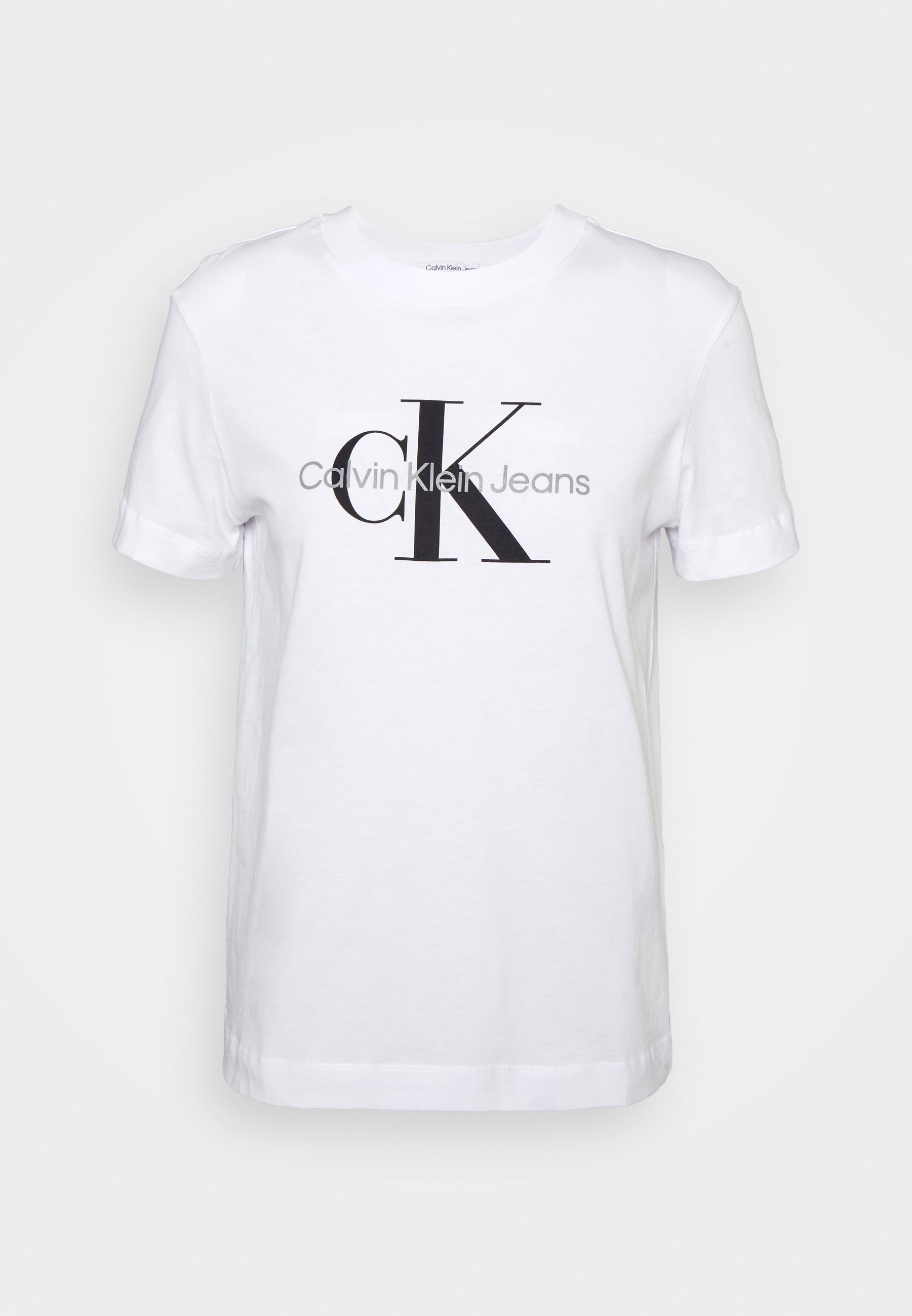 CROPPED LOGO NECK LOGO NECK - T-paita - light greyCalvin Klein Jeans