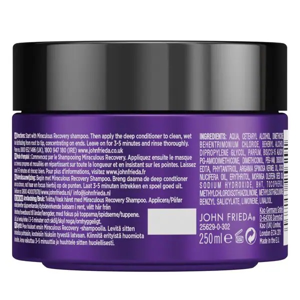 John Frieda Frizz Ease Miraculous Recovery balzam za globinsko regeneracijo 250 ml