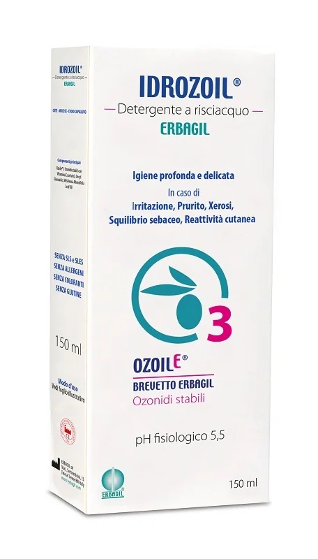ERBAGIL Idrozoil Gel Limpiador Higiénico para Piel y Mucosas 150 ml