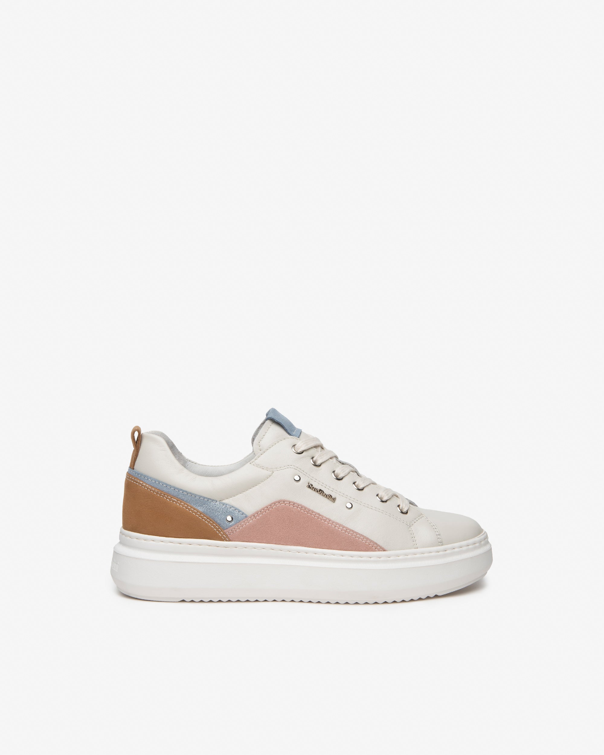 Damen-Sneaker aus Leder und Wildleder