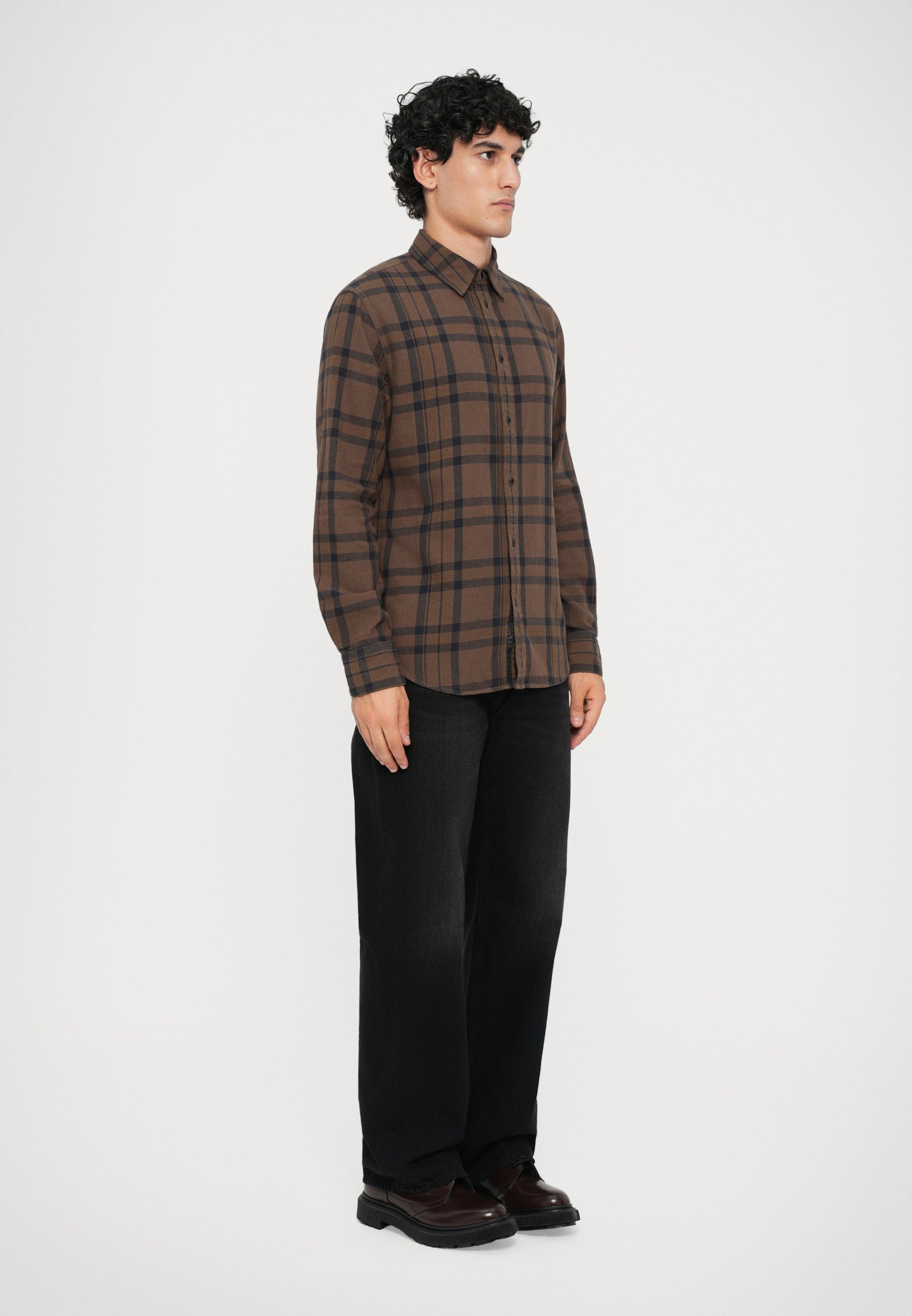 Rag & Bone Tomlin Overgeverfd Shirt - Shirt - donkerbruin