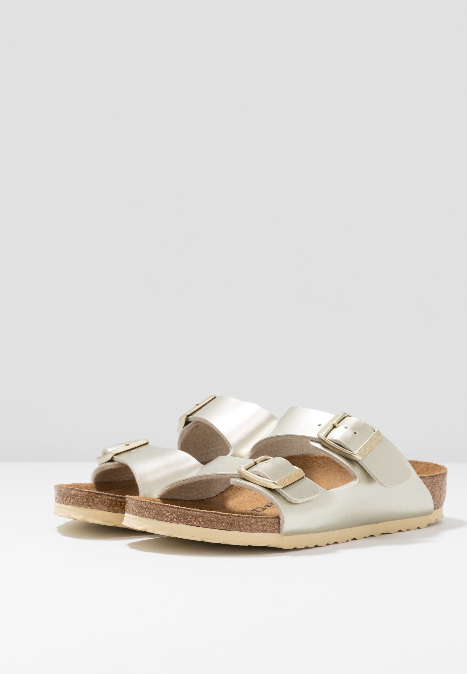 Birkenstock ARIZONA - Kapcie - elektryzujące metaliczne złoto