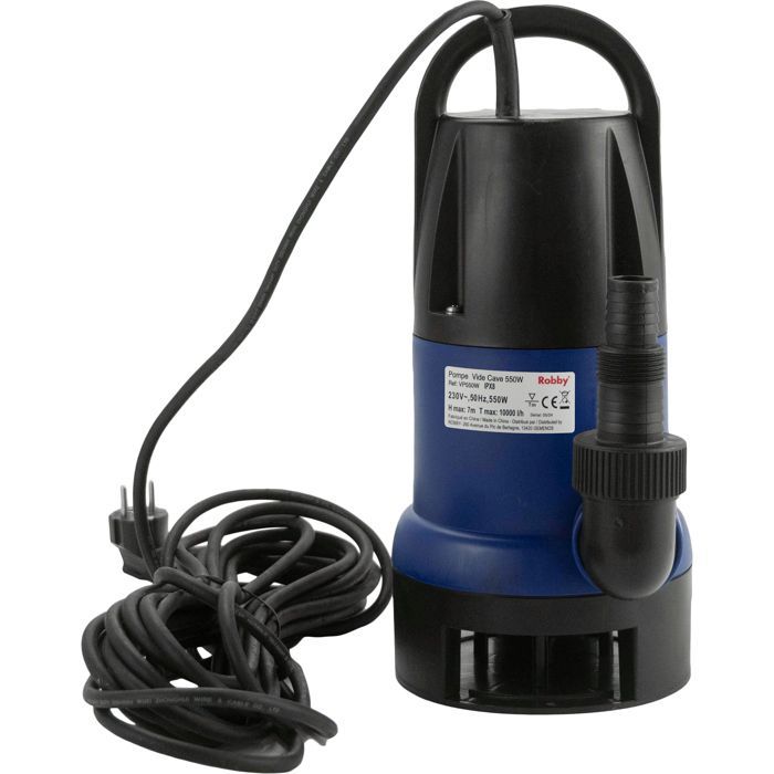 Bomba sumergible automática Robby de 550 W con interruptor de flotador integrado - vp550w
