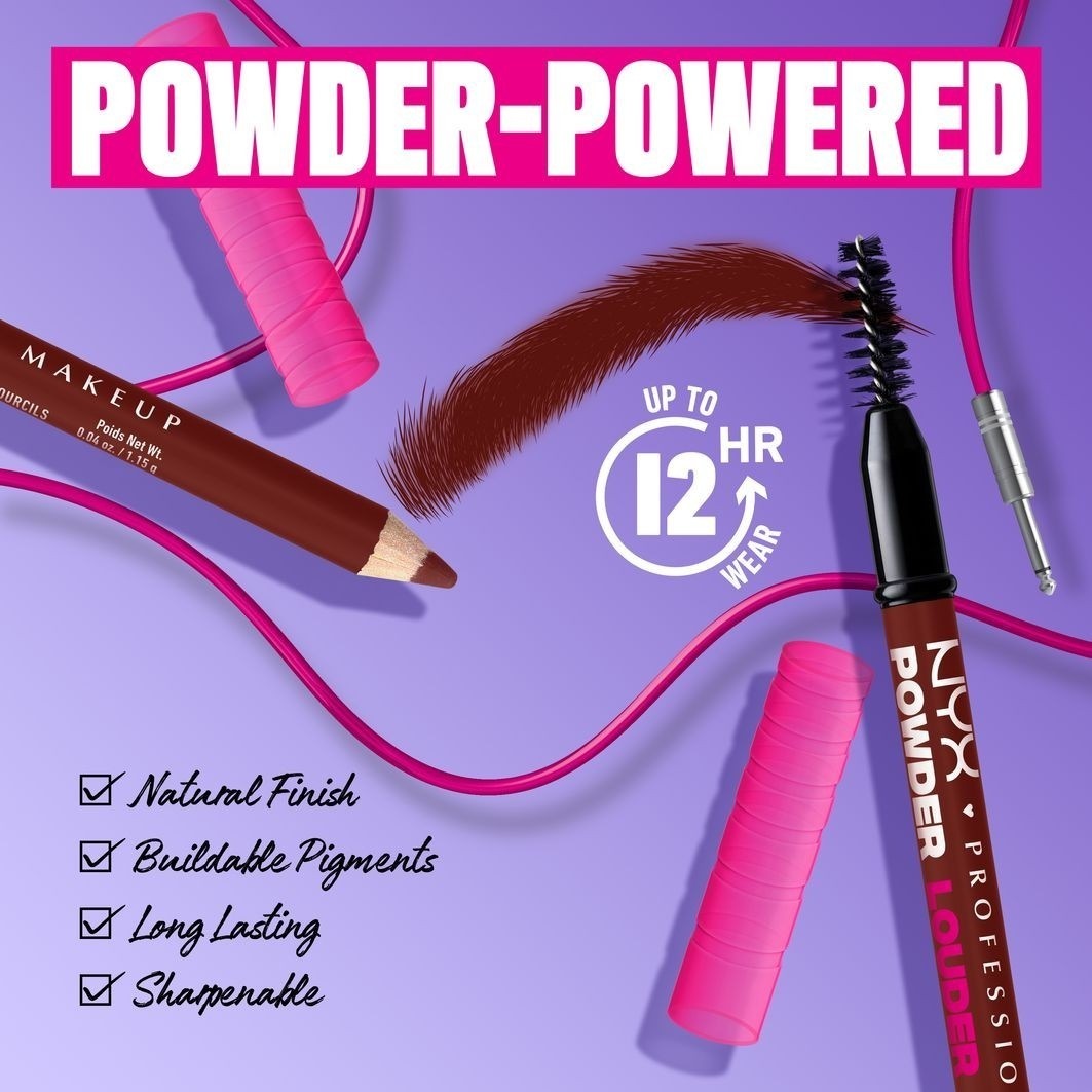 NYX Professional Makeup olovka za obrve u prahu Louder - 1,2 g