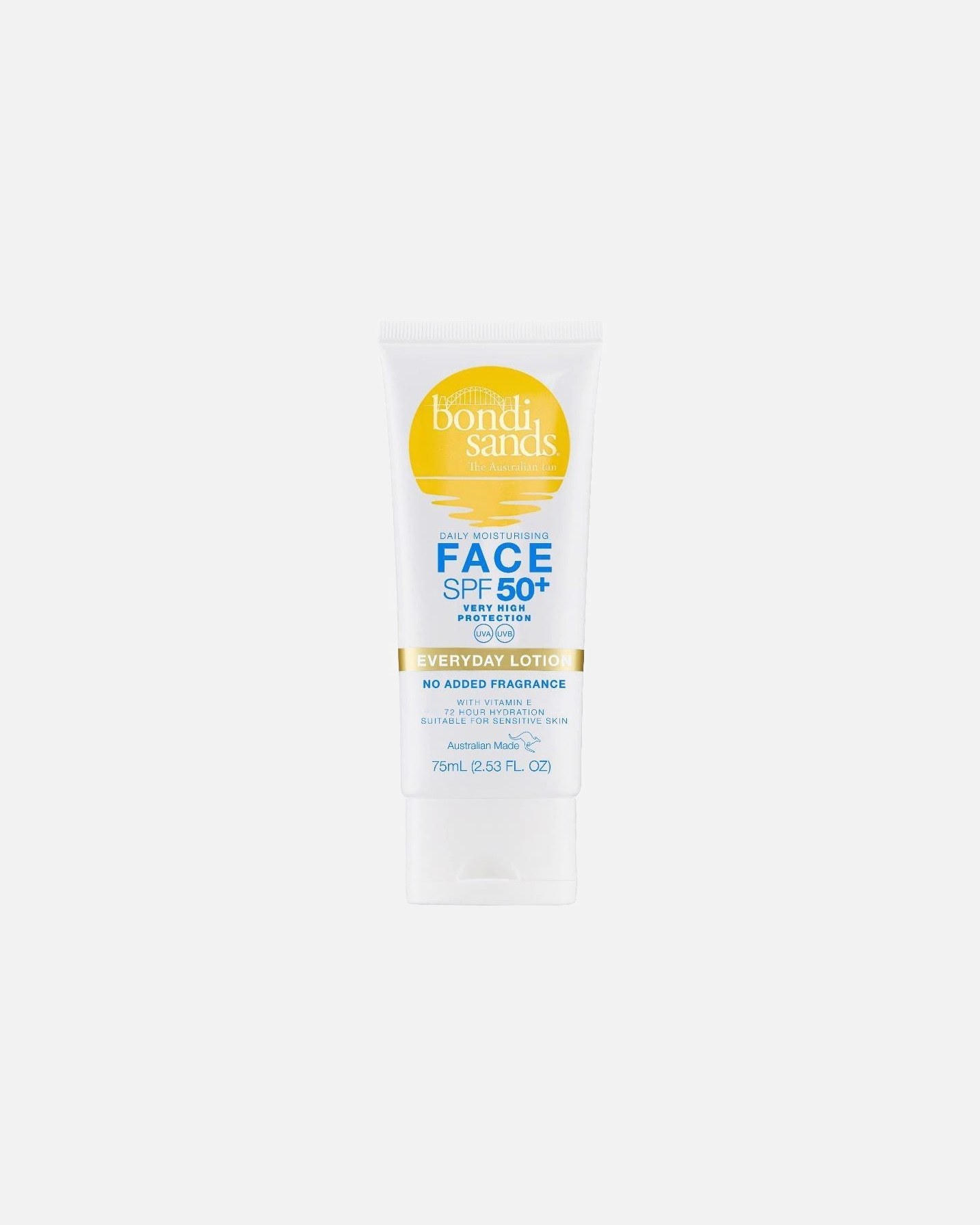 „Bondi Sands“ apsauginis losjonas nuo saulės kasdieniam naudojimui, veido priežiūrai su SPF 50+ – 75 ml