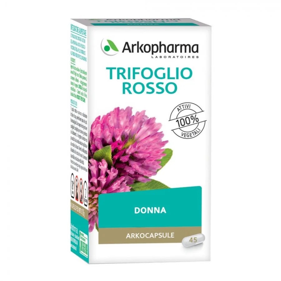 ARKOPHARMA Arkopharma Arkocapsule Rdeča detelja 45 kapsul Dobro počutje med menopavzo
